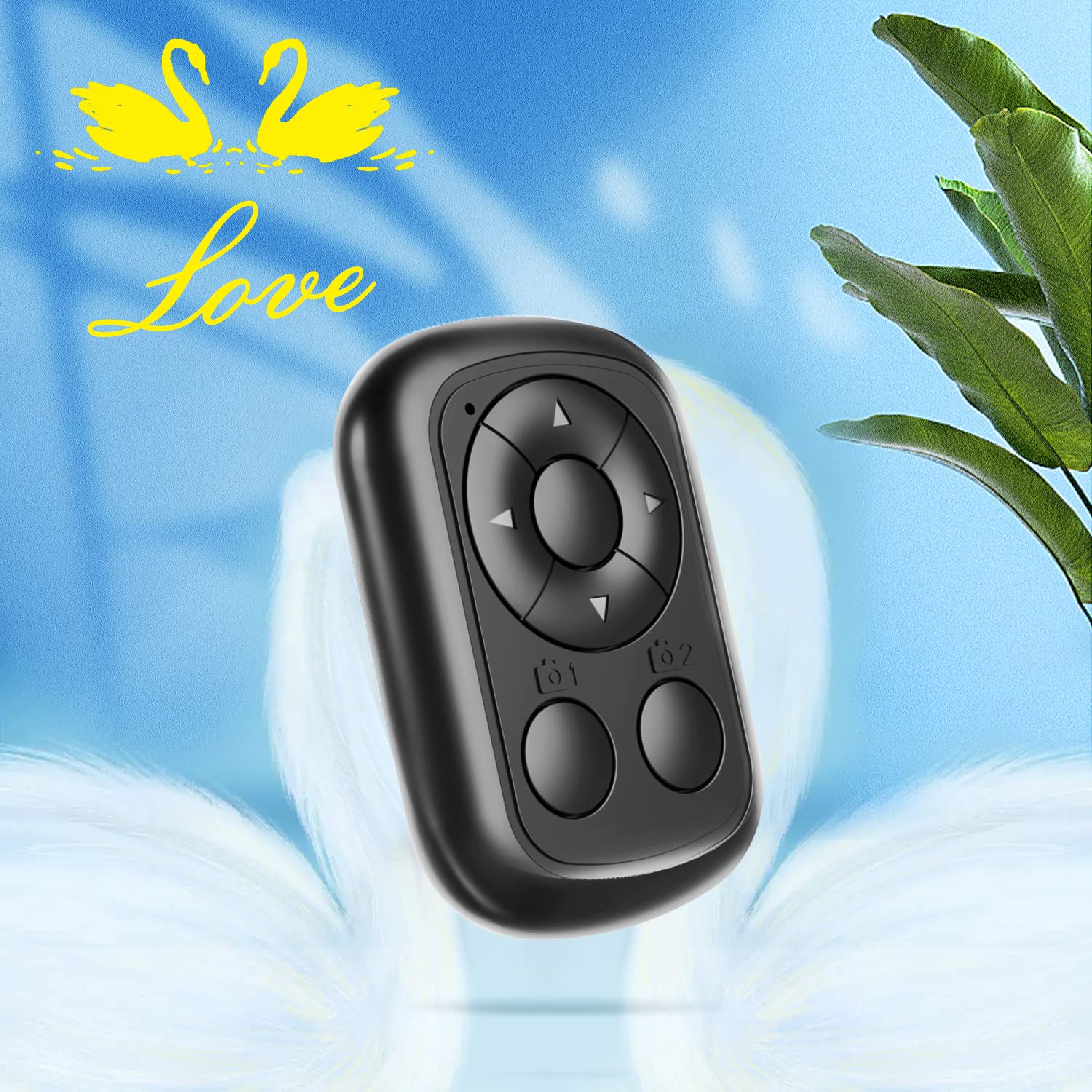 TIK TOK Bluetooth Remote Control,Kindle App Bluetooth Scrolling Page Turner for iPhone iPad Android, Camera Shutter Remote Control, 7 Buttons Support Tiktok Video Recording/Play/Pause/Give a Like