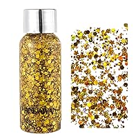 Flash chip, 35g Glitter Face Body Gel Dazzling Sequins Liquid Eyeshadow Holiday Parties Body Sequins