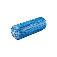 OPTP PRO-ROLLER Soft Density Foam Roller - Professional 18 Inch Foam Roller for Massage; Short Foam Roller and Physical Therapy Roller for Balance and Stability Training Exercises - Blue 18” x 6”