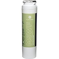 GE MSWF Refrigerator Water Filter | Certified to Reduce Lead, Sulfer, and 50+ Other Impurities| Pack of 1