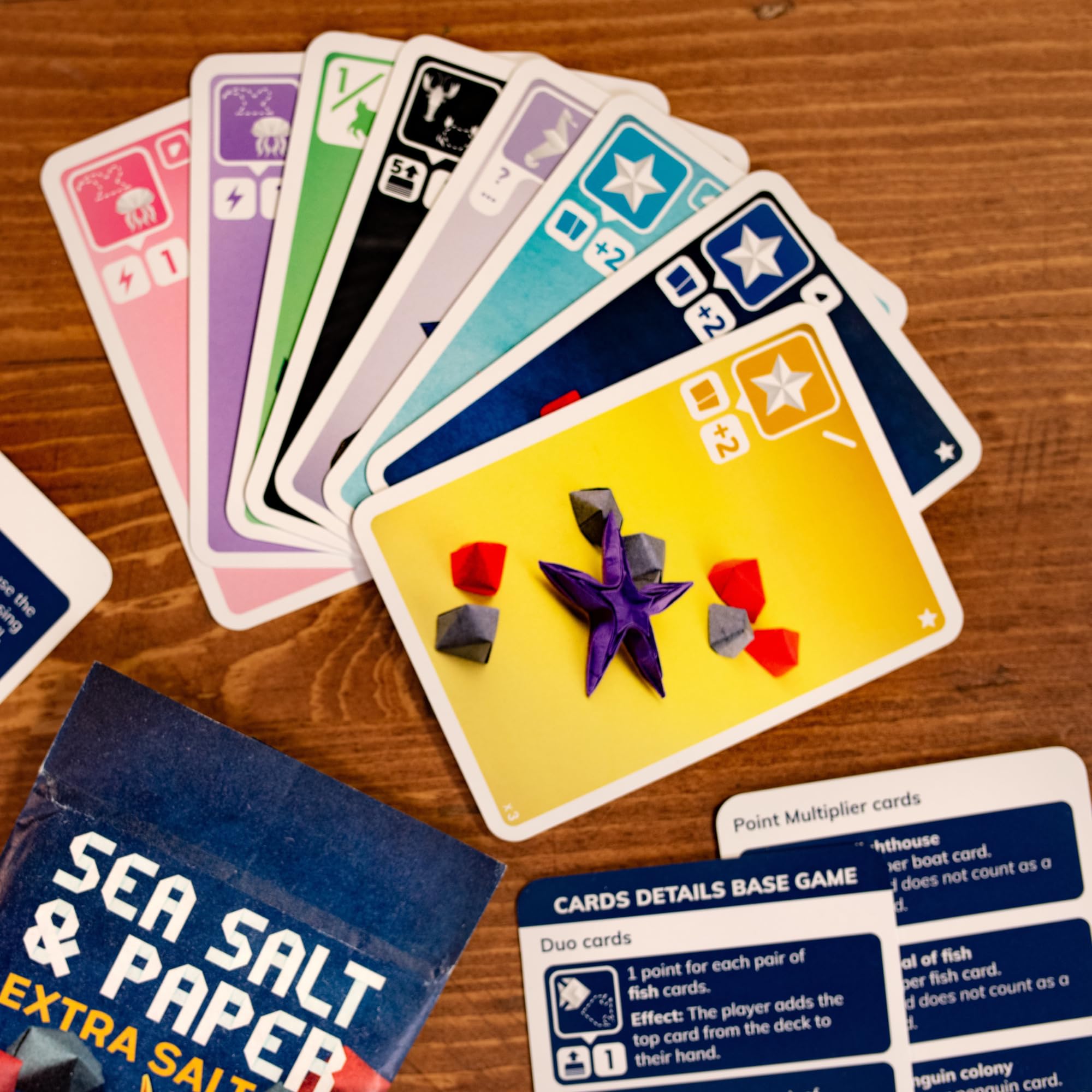 Pandasaurus Games Sea Salt and Paper Extra Salt Expansion - 8 New Cards with Exciting Effects! Fast-Paced Strategy Game for Kids & Adults, Ages 8+, 2-4 Players, 30-45 Minute Playtime, Made