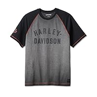 Harley-Davidson Men's Iron Bond Raglan Tee, Gray - 99001-23VM