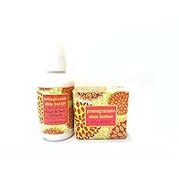 Greenwich Bay Trading Co. Pomegranate Shea Butter Soap and Lotion Gift Set