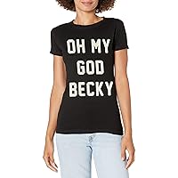 Women's Juniors OMG Becky Crew Neck Graphic T-Shirt