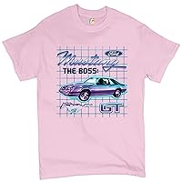 Ford Mustang GT The Boss T-Shirt Muscle Car Licensed Ford Men's Novelty Shirt