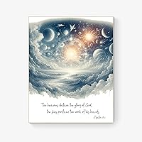 The Heavens Declare the Glory of God from Psalm 19:1 Cosmos Christian Art Print (Color 16x20)