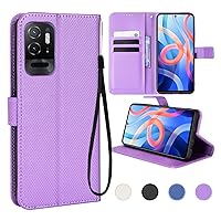 Redmi Note 10T Case / Case for Redmi Note 10 JE Notebook Type YAJOJO Wallet Type Cover Smartphone Case Card Storage Stand Function Magnetic Closure Shock Resistant Lens Protection Synthetic Leather +