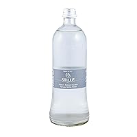 Alu Stille Non Sparkling Premium Fine Dining Italian Table Water, 25.5-oz (750 ml) Case Of 12 Glass Bottles With Aluminum Caps