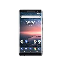 Nokia 8 Sirocco Single-SIM 128GB TA-1005 (GSM only, No CDMA) Factory Unlocked 4G Smartphone (Black) - International Version
