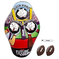 Kids Football Target Toss Game - Inflatable Football Throwing Target Toy with Soft Mini Footballs - Fun Kids Football Toy Toss Game - Inflatable Indoor + Outdoor Sports Game
