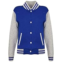 A2Z 4 Kids B.B Plain Jacket Baseball Varsity Style Coat Long Sleeves Activewear New Casual Fashion Girls Boys Age 2-13 Years