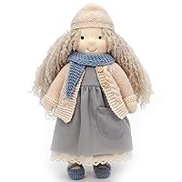 Waldorf Doll Handmade Rag Doll - Personalized Collectors Plush Doll for Kids Birthday Gift with Beautiful Gift Box-Magda 12
