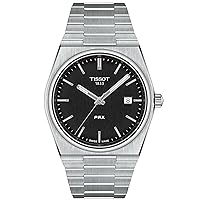 Tissot mens PRX 316L stainless steel case Dress Watch Grey T1374101105100