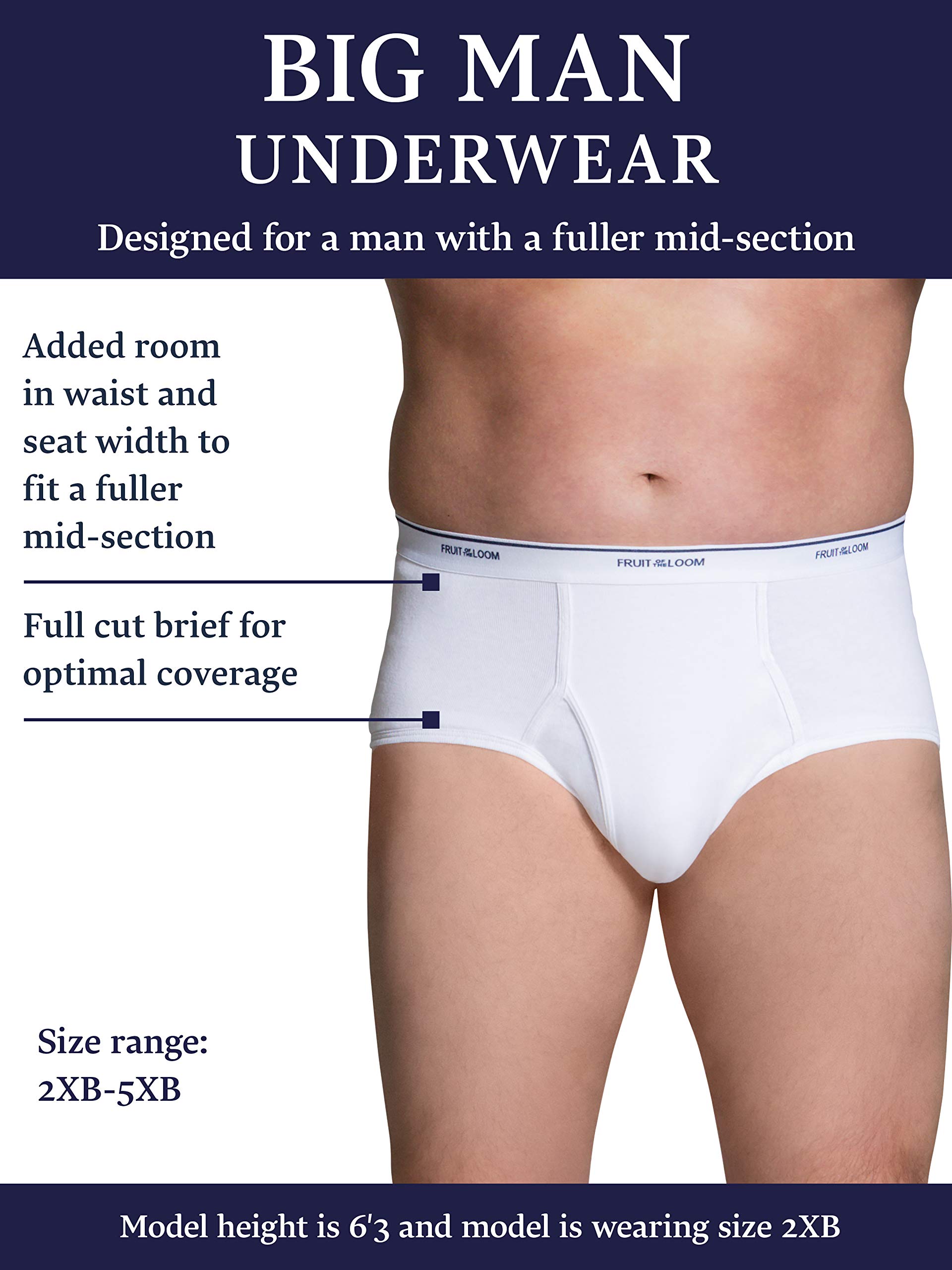 Fruit of the Loom Men's Tag-Free Cotton Briefs