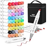 Ogeely Alcohol Markers, 82 Color Dual Tip Art Markers for Kids Adults,  Permanent Sketch Markers for Artists, with Organizing Case, Black Liner and  Marker Pad, for Illustration Designing Drawing