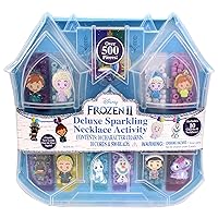 Tara Toy - Frozen 2 Deluxe Sparkling Necklace Kit: Design Disney-Inspired Jewelry with Beads, Charms & Cords