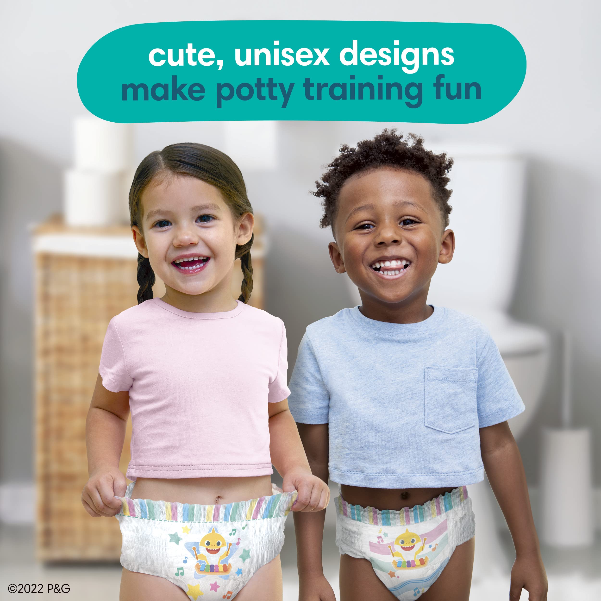 Buy Pampers Pure Protection Training Underwear, Baby Shark, 2T-3T, 60 Count
