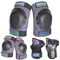 Skating Protective Gear Adult, Knee Pads for Women/Men /Youth, Skate Pads Adult Knee and Elbow Pads with Wrist Guards for Roller Skating, Skateboard, Skateboarding and Scooter