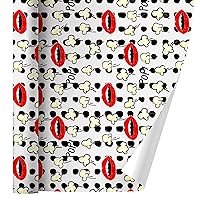 GRAPHICS & MORE Pop Goes the Popcorn Mouths Lips Pattern Gift Wrap Wrapping Paper Rolls