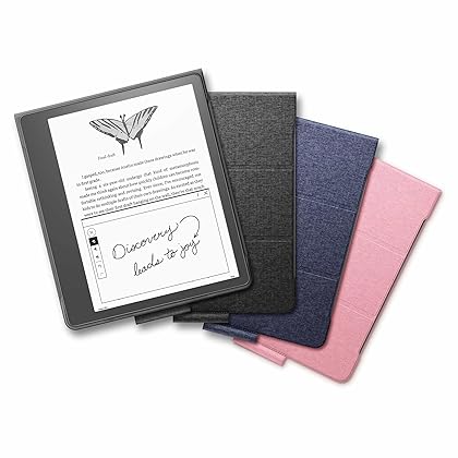 Kindle Scribe Fabric Folio Cover with Magnetic Attach (only fits Kindle Scribe) - Black