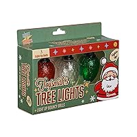 Toysmith Holiday Light Up Bouncy Ball, Assorted Colors, Small