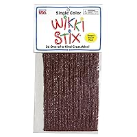 WikkiStix WIKKI-823 6-Inch Molding and Sculpting Stick, Brown, 36/Pack