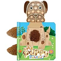Fidgimals Little Puppy Animal Baby Book | Educational Children's Books, Sensory Board Book with Pop It Fidget Toys, Perfect Sensory Toys for Toddlers ... Baby Books I Your Sensory Fidget Puppy Friend