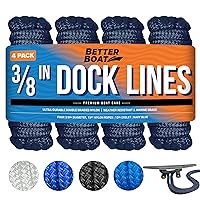Dock Lines Boat Ropes for Docking 3/8