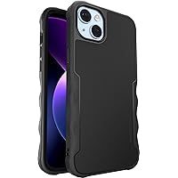 Smartish iPhone 14 Plus Protective Case - Gripzilla Compatible with MagSafe [Rugged + Tough] Heavy Duty Armored Slim Cover with Drop Protection - Black Tie Affair