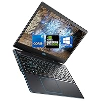 Dell G3 3500 Gaming Laptop 15.6” - Intel i7-10750H - 64GB RAM, 256GB NVMe SSD – NVIDIA GeForce RTX 2060 6GB, Webcam, HDMI, Mini DisplayPort, AC Wi-Fi, Bluetooth, SD Card - Windows 10 Pro (Renewed)