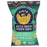 Siete Family Foods Sea Salt & Vinegar with Serrano Potato Chips, 5.5 oz Bag
