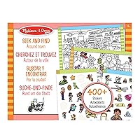 Melissa & Doug Town Activity Book for Children | Activity Pad | Sticker Book | 3+ | Gift for Boy or Girl