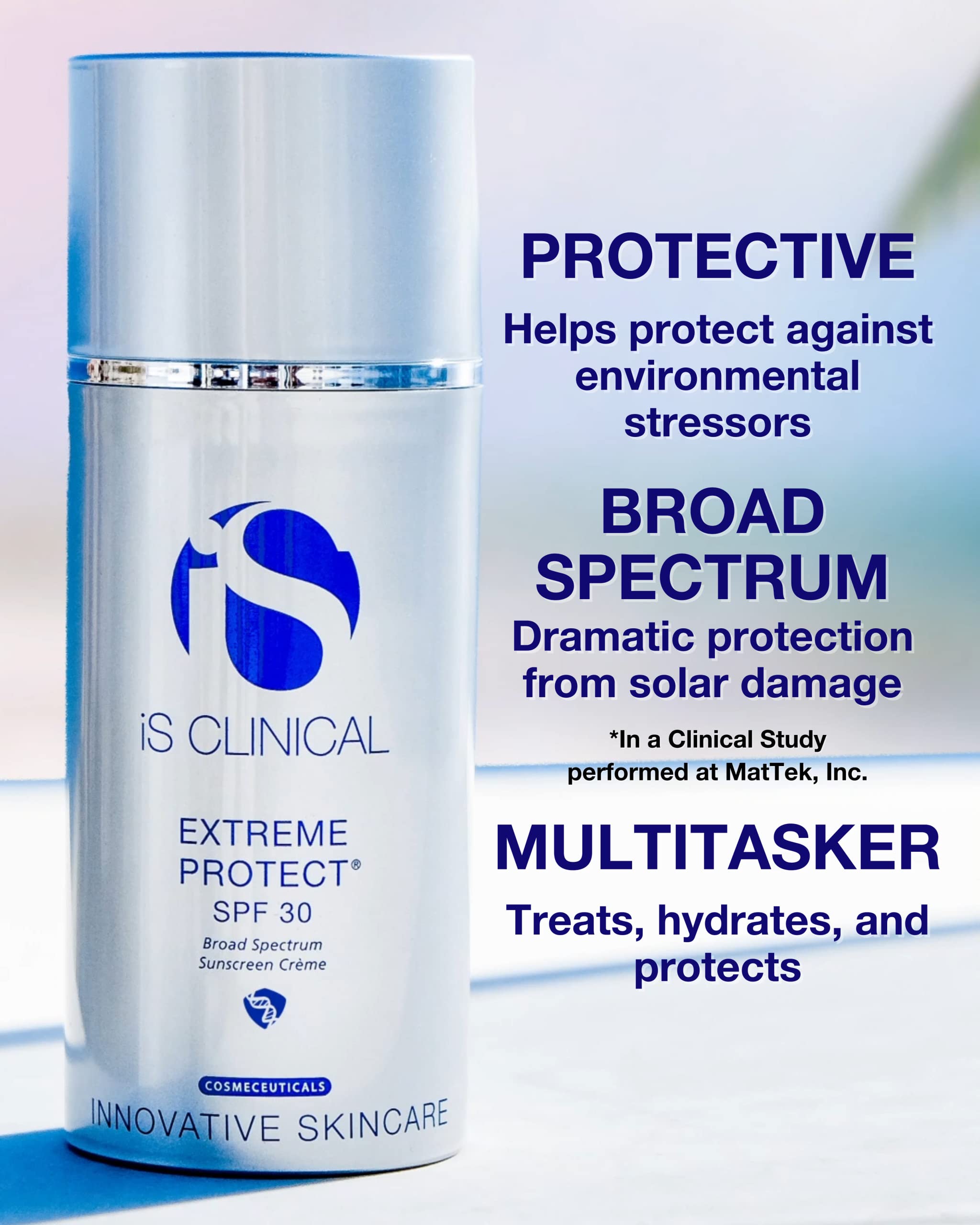 iS CLINICAL Extreme Protect SPF 30 Sunscreen, Everyday Moisturizer with SPF, Hydrating Treatment Sunscreen