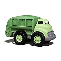 Green Toys Recycling Truck in Green Color - BPA and Phthalates Free Garbage Truck for Improving Gross Motor, Fine Motor Skills. Kids Play Vehicles