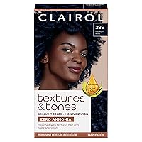 Textures & Tones Permanent Hair Dye, 2BB Midnight Blue Hair Color, Pack of 1