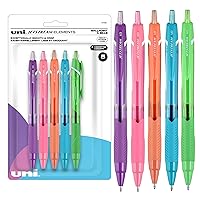 Uniball Jetstream Elements 5 Pack, 1.0mm Medium Assorted, Wirecutter Best Pen, Ballpoint Pens, Ballpoint Ink Pens | Office Supplies, Ballpoint Pen, Colored Pens, Fine Point, Smooth Writing Pens