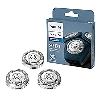 Philips Norelco Genuine SH71/52 Shaving Heads compatible with Norelco Shaver Series 5000 Angular and 7000 , Latest Version for Refreshed RQ12/70, RQ12/60, SH60/70, and SH70/70