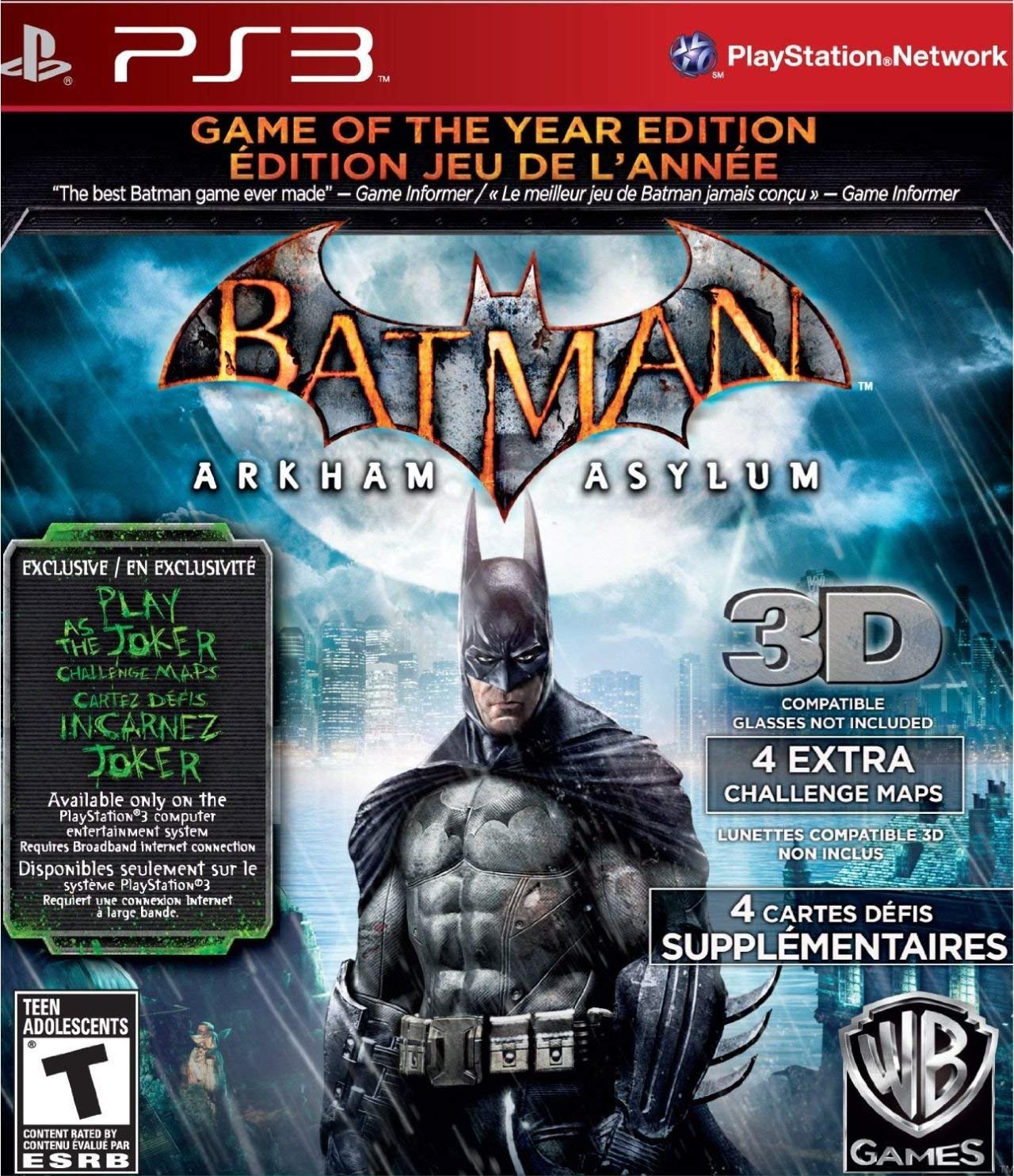 Batman: Arkham Asylum (Game of The Year Edition) - Playstation 3