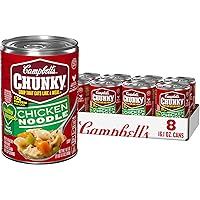 Campbell’s Chunky Soup, Healthy Request Chicken Noodle Soup, 16.1 Oz Can (Case of 8)