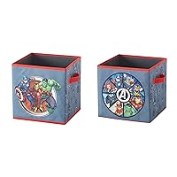 Idea Nuova Marvel Avengers Set of Two Spacious Collpasible Storage Cubes, 10