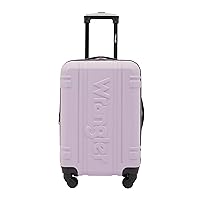 Wrangler Astral Hardside Luggage, Lilac, 20-Inch Carry-On