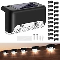 Deck Lights Solar Powered, 20 Pack Solar Deck Lights Outdoor Waterproof Led， Step Lights Solar Powered Used Outside, Solar Lights For Deck, Stairs, Patio Fence, Garden,Cool White 4500K 20 Pack