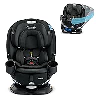 Graco Turn2Me 3-in-1 Convertible Car Seat, Rotating Seat feature, with Rear-Facing, Forward-Facing and Highback Booster options in Cambridge