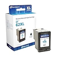 Dataproducts Brand Remanufactured High Yield Ink Cartridge Replacement for HP 62XL (C2P05AN) | Black