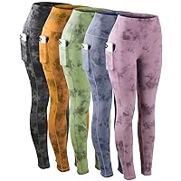 CHRLEISURE Leggings with Pockets for Women, High Waisted Tummy Control Workout Yoga Pants