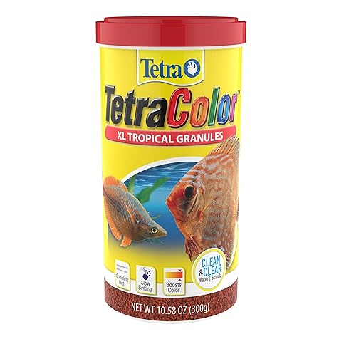TetraColor XL Tropical Granules with Natural Color Enhancer, 10.58 Oz