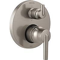 DELTA FAUCET T24959-SS, Stainless Trinsic Contemporary Monitor 14 Series Valve Trim with 6-Setting Integrated Diverter