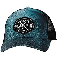 Salt Life Boys Hole in The Wall Hat, Black, One Size