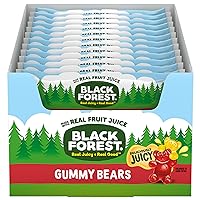 Black Forest Gummy Bears Candy, Made With Real Fruit Juice 3 Ounce Pouches (Pack of 12)