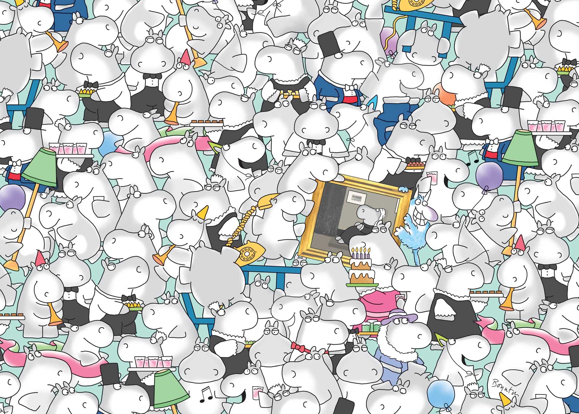 Hippos Go Berserk!: 1000-Piece Puzzle (Boynton for Puzzlers)